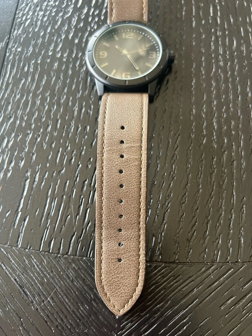 Watch with Leather Strap